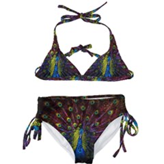 Beautiful Peacock Feather Kids  Classic Bikini Set by Jancukart