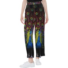 Beautiful Peacock Feather Women s Pants  by Jancukart