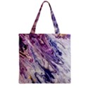 Marble Pattern Texture Zipper Grocery Tote Bag View1