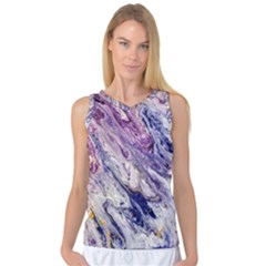 Marble Pattern Texture Women s Basketball Tank Top