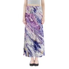 Marble Pattern Texture Full Length Maxi Skirt