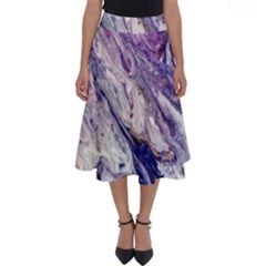 Marble Pattern Texture Perfect Length Midi Skirt