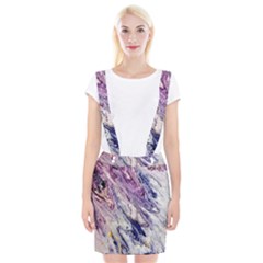 Marble Pattern Texture Braces Suspender Skirt