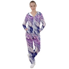 Marble Pattern Texture Women s Tracksuit