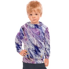 Marble Pattern Texture Kids  Hooded Pullover