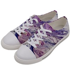 Marble Pattern Texture Men s Low Top Canvas Sneakers by Jancukart