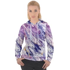 Marble Pattern Texture Women s Overhead Hoodie