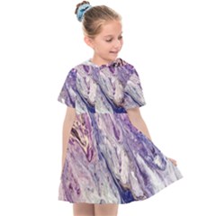 Marble Pattern Texture Kids  Sailor Dress