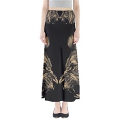 Animalsangry Male Lions Conflict Full Length Maxi Skirt by Jancukart