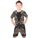 Animalsangry Male Lions Conflict Kids  Tee and Shorts Set View1