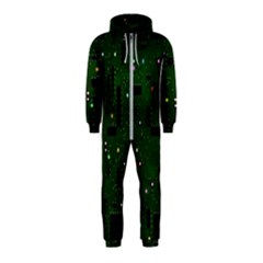 Board Conductors Circuits Hooded Jumpsuit (kids)