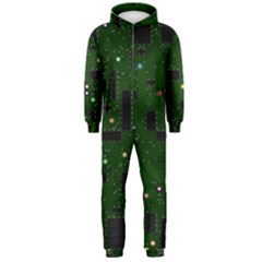 Board Conductors Circuits Hooded Jumpsuit (men)