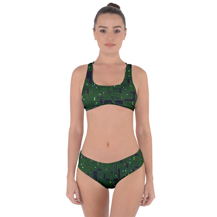 Board conductors circuits Criss Cross Bikini Set