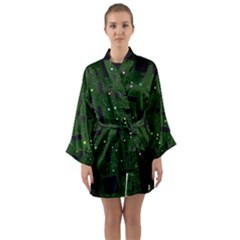 Board Conductors Circuits Long Sleeve Satin Kimono by Jancukart