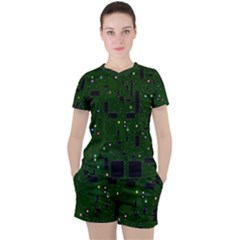 Board Conductors Circuits Women s Tee And Shorts Set