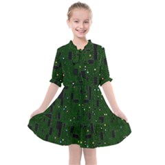 Board Conductors Circuits Kids  All Frills Chiffon Dress