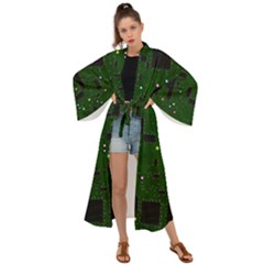 Board Conductors Circuits Maxi Kimono by Jancukart