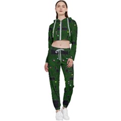 Board Conductors Circuits Cropped Zip Up Lounge Set by Jancukart