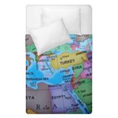 Globe World Map Maps Europe Duvet Cover Double Side (single Size)