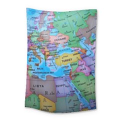 Globe World Map Maps Europe Small Tapestry