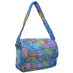 Globe World Map Maps Europe Courier Bag by Jancukart