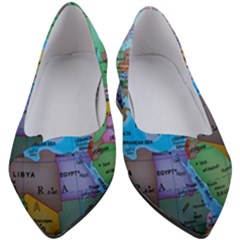 Globe World Map Maps Europe Women s Block Heels  by Jancukart