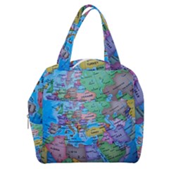 Globe World Map Maps Europe Boxy Hand Bag by Jancukart