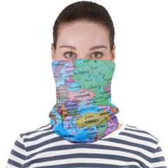 Globe World Map Maps Europe Face Seamless Bandana (adult)