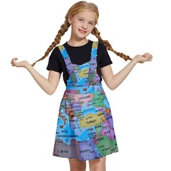 Globe World Map Maps Europe Kids  Apron Dress by Jancukart