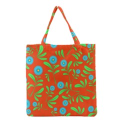 Background-texture-seamless-flowers Grocery Tote Bag