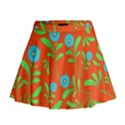 Background-texture-seamless-flowers Mini Flare Skirt View1