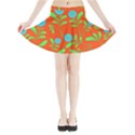 Background-texture-seamless-flowers Mini Flare Skirt View3