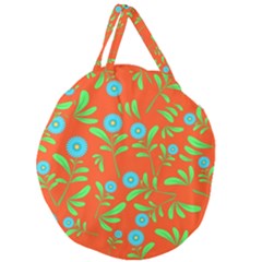 Background-texture-seamless-flowers Giant Round Zipper Tote