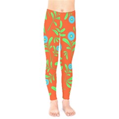 Background-texture-seamless-flowers Kids  Leggings