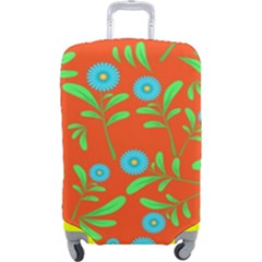 Background-texture-seamless-flowers Luggage Cover (large)