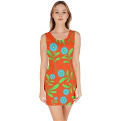 Background-texture-seamless-flowers Bodycon Dress