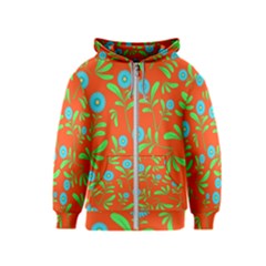 Background-texture-seamless-flowers Kids  Zipper Hoodie