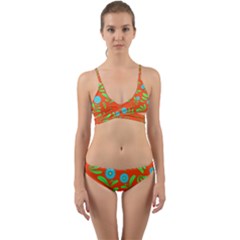 Background-texture-seamless-flowers Wrap Around Bikini Set