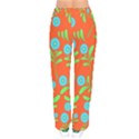 Background-texture-seamless-flowers Women velvet Drawstring Pants View2