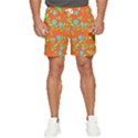 Background-texture-seamless-flowers Men s Runner Shorts View1