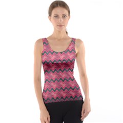 Background-pattern-structure Tank Top