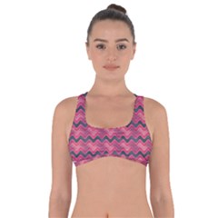 Background-pattern-structure Got No Strings Sports Bra