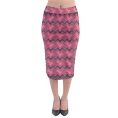 Background-pattern-structure Midi Pencil Skirt