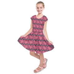 Background-pattern-structure Kids  Short Sleeve Dress