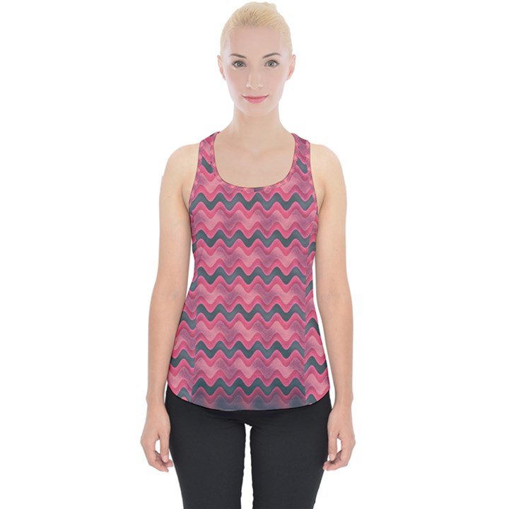 Background-pattern-structure Piece Up Tank Top