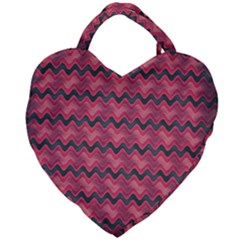 Background-pattern-structure Giant Heart Shaped Tote