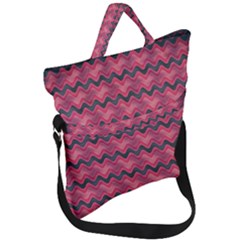 Background-pattern-structure Fold Over Handle Tote Bag