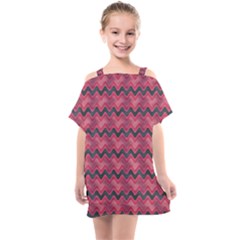 Background-pattern-structure Kids  One Piece Chiffon Dress