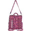 Background-pattern-structure Crossbody Backpack View3