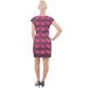 Background-pattern-structure Cap Sleeve Bodycon Dress View2